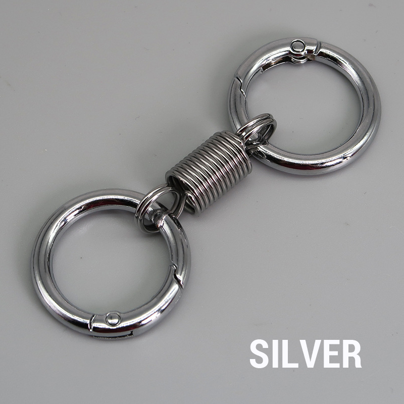(š„Last Day Promotion - 50% off)Nordic Retro Spring Double Ring Keychain